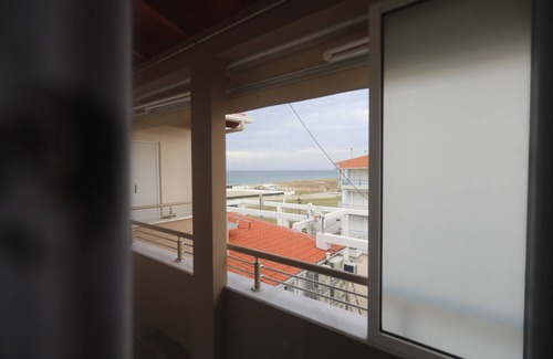 Leptokaria Appartement | Direkt am Meer, Neubau, 2-zimmer, Küche und Bad