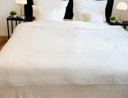 Homburg Appartement | Direkte Uninähe: Ferienwohnung mit großem Doppelbett, Küchenzeile und neu renoviertem Badezimmer