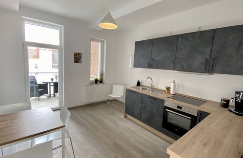 Eisenach Appartement | sieben-Appartement-Vue ville-Salle de bain privée séparée