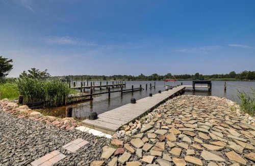 Waretown Maison | Dock and Backyard Bar Spacious Barnegat Bay Retreat