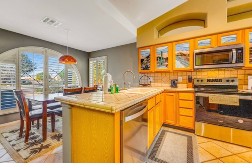 Palm Valley Maison | Dog-friendly home with pool, firepit, fast WiFi, central AC, & washer/dryer