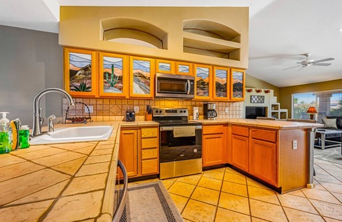Palm Valley Maison | Dog-friendly home with pool, firepit, fast WiFi, central AC, & washer/dryer
