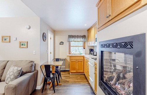 Eastern Vermont Cabine | Dog-friendly, mountain-view cabin with shared hot tub, fireplace, & central AC