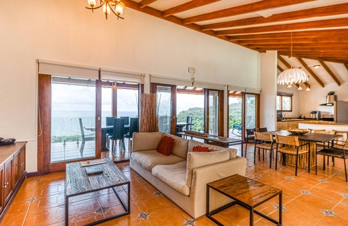 La Cruz Maison | Luxury retreat w/ uninterrupted sea views, perfect location, & covered terrace!
