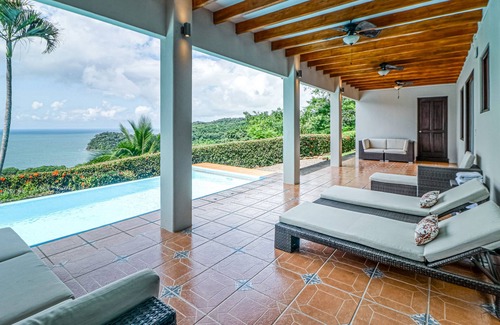 La Cruz Maison | Luxury retreat w/ uninterrupted sea views, perfect location, & covered terrace!