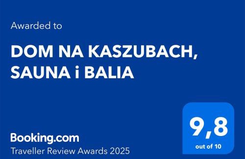 Borzestowska Huta Villa | DOM NA KASZUBACH, SAUNA i BALIA