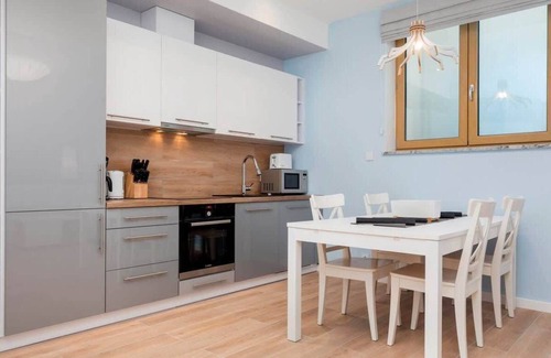 Kolczewo Maison | Appartement Posejdon C au sous-sol avec 1 chambre à coucher, jacuzzi et sauna