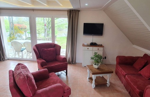 Chaillac Chalet De Ski | Domaine La Tuilerie nRural self catering country Chalet 1 of 2 with lake views