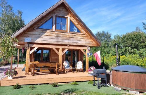 gmina Michałowo Maison | Domek z bala na Podlasiu z balią ogrodową