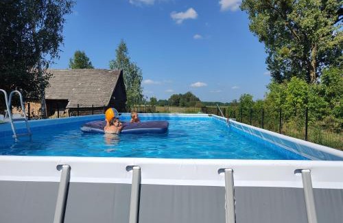 gmina Michałowo Maison | Domek z bala na Podlasiu z balią ogrodową