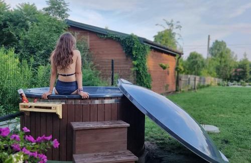 gmina Michałowo Maison | Domek z bala na Podlasiu z balią ogrodową