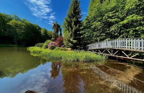 Kolczyglowy Maison | Domek z balią nad Wodospadem w głębi lasu