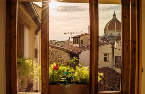 Sant' Ambrogio Appartement | Loggia della Torre Donati : vue spectaculaire sur le Duomo, au cœur de Florence