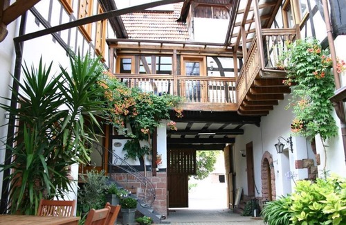 Steinweiler Lit Et Petit-Déjeuner | Double room bath/WC - Weingut & Gästehaus Frank Bohlender