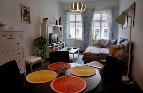 Torgau Appartement | Chambre double avec cuisine séparée - Appartement de vacances Roasterei Arabica