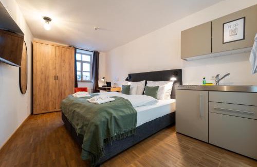 Old Town Appartement | dreamcation Altstadthotel Regensburg, Mikro Apartments mit Küche