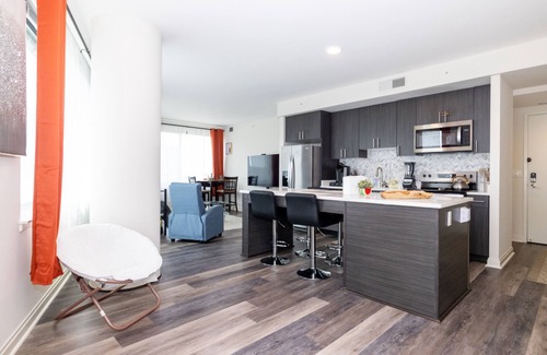 Downtown Appartement | Luxe 2 BED 2 BATH Downtown Silver Spring Metro, Free Garage Parking, Walkable