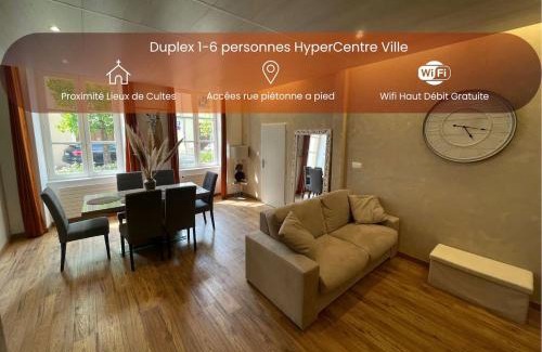 Paray-le-Monial Appartement | Duplex 6 personnes - HyperCentre