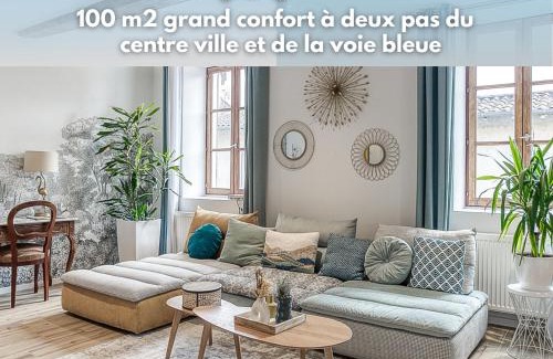 Trevoux Appartement | Duplex de luxe à Trévoux élégance et confort 100m2 chambres climatisées