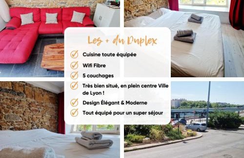 Boucle - Gros Caillou Appartement | Duplex pour 5 pers, à 2 pas de l'Opéra de Lyon