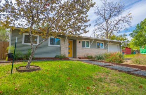 Pecan Springs Springdale Maison | East Austin 3BR 5 miles to downtown/UT stadium/Moody/SXSW. Large yard, pets Ok.