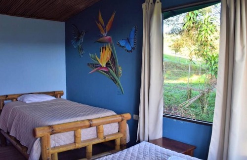 Turrialba Maison | eco bamboo house #2 surrounded by wildlife, gardens and waterfalls.