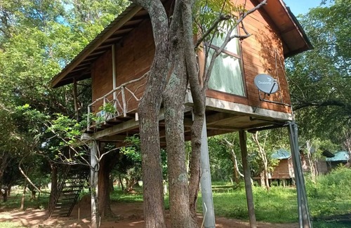Sigiriya Station Balnéaire | Eco-friendly Eighth Wonder lodge bedroom resort with AC, Wi-Fi in Sigiriya