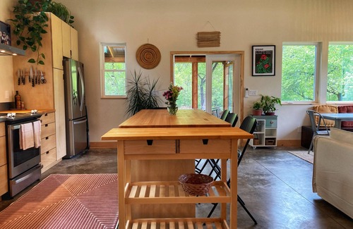 Danby Maison | Eco-Modern Home in Pine Forest, 3-bedroom with WiFi and AC in Ithaca, NY