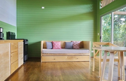 Las Delicias Maison | Eco wooden house 7' to Santa Teresa