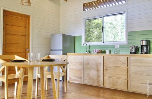 Las Delicias Maison | Eco wooden house 7' to Santa Teresa