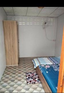 Rayong Appartement | Economy double room with fan only and external bathroom facilities