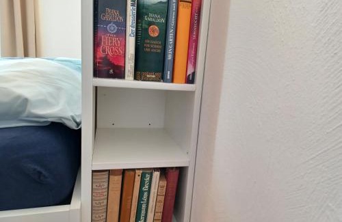 Steinhoefel Appartement | Ehemalige Bibliothek Apartment für 2 mit Küche Kamin Netflix Parken und Hofladen