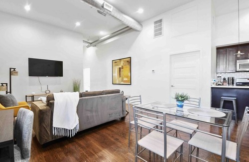 Downtown Newark Hôtel | ★Elegant 2BR King Bed | Loft apt | 30 min to NYC★