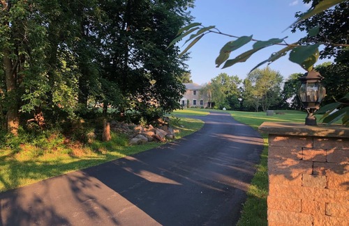 Ackermanville Maison | Elegant Poconos estate close to Kalahari, GreatWolf, with 4 1/2 serene acres