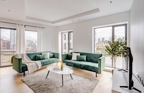 Docklands Appartement | Elegant & Spacious City Island Apt- Skyline View - WiFi - Netflix