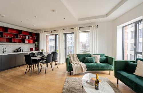 Docklands Appartement | Elegant & Spacious City Island Apt- Skyline View - WiFi - Netflix