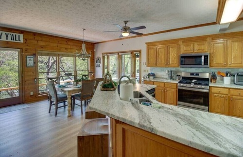 East Ellijay Maison | Ellijay Riverfront Home w/ Gameroom & FirePit