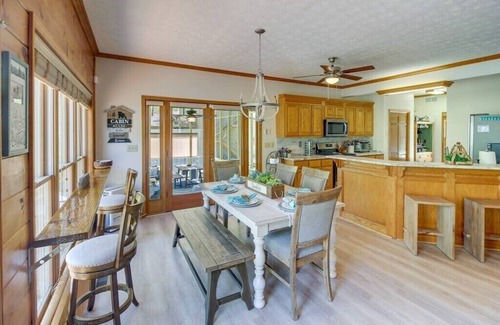 East Ellijay Maison | Ellijay Riverfront Home w/ Gameroom & FirePit