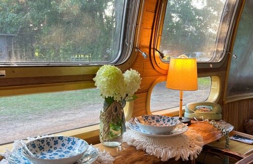 Nesbit Maison | Elvis Themed RV Glamping Farmstay near Graceland with outdoor bath