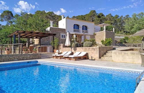 Sant Antoni de Portmany Villa | ES PUIG ART VILLA vue imprenable sur la vallée wifi piscine air conditionné