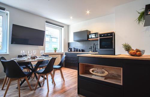 Sudostviertel Appartement | EssenFusion Wasserturm - Innenstadt nahe der Messe, SmartTV, Nespresso, Fully Kitchen