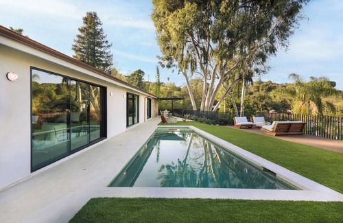 Studio City Maison | European style Home w/Pool, Fire Pit & City Views