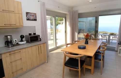 Atsipópoulon Villa | Eva Villas West, avec piscine privée et vue panoramique sur la mer