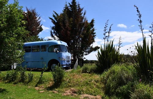 Northland Maison | Evi the school bus at Oromahoe Downs Farm