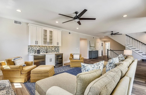 Bethany Beach Maison | Exceptional beach home located just steps from the beach front in beautiful family friendly Ocean Village, one of North Bethanyâ€™s most sought after private gated communities!