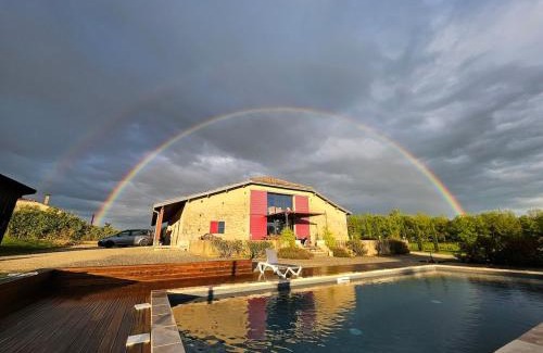 Villebramar Maison | exceptionnel loft style industriel tout équipé 15 personnes avec piscine et jacuzzi