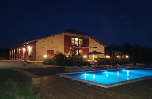 Villebramar Maison | exceptionnel loft style industriel tout équipé 15 personnes avec piscine et jacuzzi