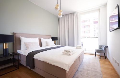 Erdberg Appartement | Exclusive 2-Bedroom condo with Pool & Balcony
