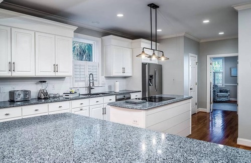 Isle of Palms Maison | Exclusive 5K sq ft Home w/Backyard Oasis & Salt Water Heated Pool, Steps 2 Beach