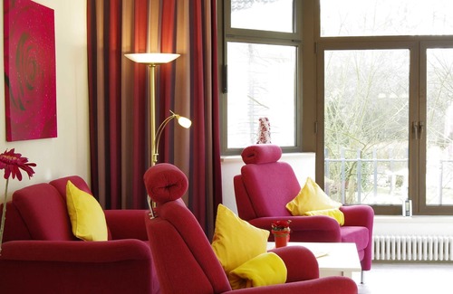 Bad Bevensen Appartement | Appartement exclusif Ambiente avec cheminée et terrasse sur le toit - Haus Roseneck Wellness Apartments u.